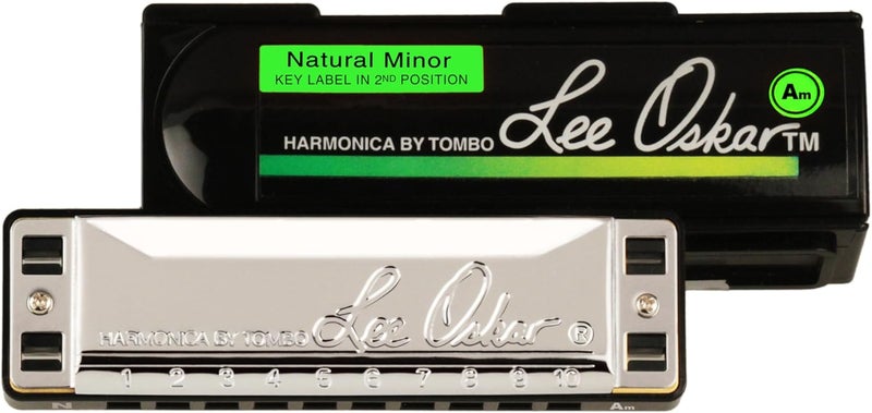 Lee Oskar 797030 Natural Minor Harmonica in A - Brass Construction - Image 2